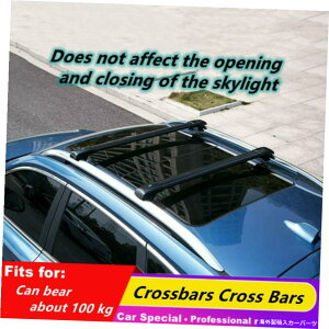 ルーフキャリア クロスバークロスバールーフレールラックブラックフィットレクサスLX570 2016-2021 Cross bar crossbar roof Rail Rack black Fits for Lexus LX570 2016-2021