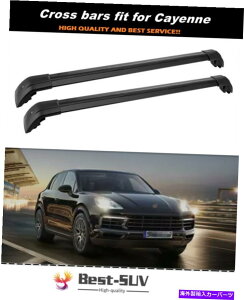 [tLA JCG2PCStBbg2018-2021bN\ȃ[t[bNNXo[NXo[ 2Pcs Fits for Cayenne 2018-2021 Lockable Roof Rail Racks Cross Bars Crossbars