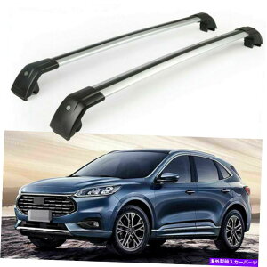 [tLA 2PCSbN\ȃ[t[bNNXo[NXo[tBbgNKGXP[v2020 2021 2Pcs Lockable Roof Rail Racks Cross Bar Crossbar Fits for Kuga Escape 2020 2021