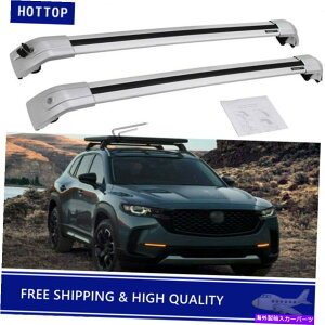 [tLA 2PCSbN\ȃ[t[bNNXo[NXo[tBbg2023}c_CX-50 CX50 2Pcs Lockable Roof Rail Rack Cross Bars Crossbar Fits for 2023 Mazda CX-50 CX50