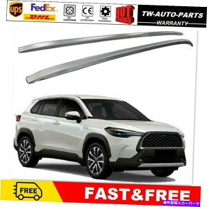 ���[�t�L�����A �g���^�J���[���N���X2020 2021 2022���[�t���[�����b�N�T�C�h���[���o�[�ɓK���Ă���2PCS 2Pcs Fits for Toyota Corolla Cross 2020 2021 2022 Roof Rail Rack Side Rail Bar