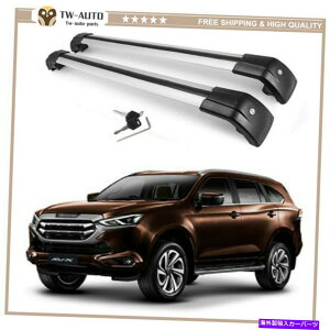 ���[�t�L�����A 2PCS FITS FOTISUZU MUX MU-X 2012-2019���[�t���[�����b�N�N���X�o�[�N���X�o�[�z���_�[ 2Pcs Fits for ISUZU MUX MU-X 2012-2019 Roof Rail Racks Cross Bar Crossbar Holder�y���s�A���i�z