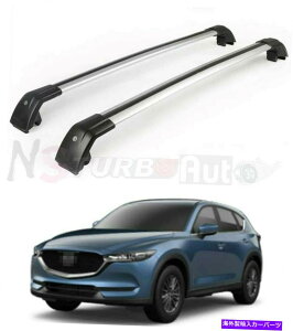 [tLA 2PCS[t[bNNXo[NXo[tBbg}c_CX-5 CX5 2017-2021bN\ 2Pcs Roof Rail Rack Cross Bar Crossbar Fit for Mazda CX-5 CX5 2017-2021 Lockable