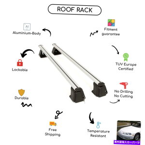 [tLA NTXSC 400 1992-1999ɐݒ肳ꂽ̃[tbNNXo[ Bare Roof Rack Cross Bars Set for Lexus SC 400 1992 - 1999