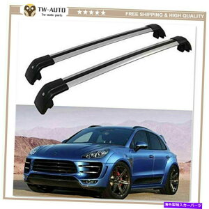 [tLA 2PCSbN\ȃ[t[bNNXo[NXo[MACAN 2014-2020ɓK܂ 2Pcs Lockable Roof Rail Racks Cross Bars Crossbars Fits for Macan 2014-2020