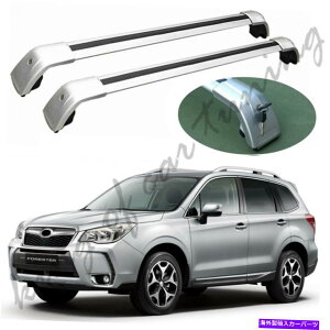 [tLA Vo[NXo[NXo[[t[bN̓XotHX^[2018-2019ɓK܂ Silver Cross Bars Crossbars Roof Rail Racks Fits for Subaru Forester 2018-2019
