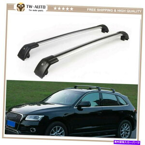 [tLA 2PCA~jE[tbNLANXo[NXo[Q5 2009-2017ɓKĂ܂ 2Pc Aluminum Roof Rail Rack Carrier Cross Bar Crossbar Fit for Audi Q5 2009-2017