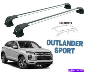 [tLA [tbN[gbvNXo[Vo[tBbgOHAEg_[X|[c2011-2022 Roof Rack Rails Top Cross Bars Silver Fits Mitsubishi Outlander Sport 2011-2022
