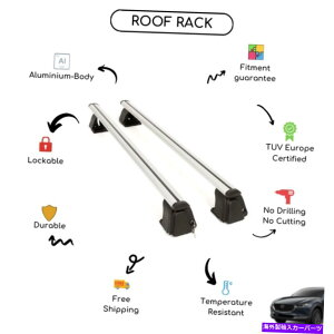 [tLA }c_CX -30 2020-2021ɐݒ肳ꂽ̃[tbNNXo[ Bare Roof Rack Cross Bars Set for Mazda CX-30 2020 - 2021