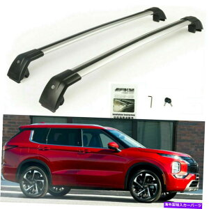 [tLA OHAEg_[NX2022NXo[NXo[[tbN[ɓK Fits for Mitsubishi Outlander Cross 2022 Crossbar Cross bar Roof Rack Rail