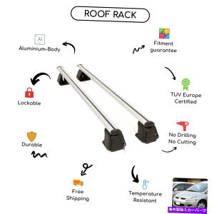 [tLA OHOfBX~jo2004-Abvɐݒ肳ꂽ̃[tbNNXo[ - Abv Bare Roof Rack Cross Bars Set for Mitsubishi Grandis Minivan 2004 - Up