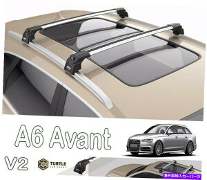 [tLA Audi A6 Avant C6 2004-2011p̃A~jE[tbNNXo[Zbg Aluminium Roof Rack Cross Bar Set for Audi A6 Avant C6 2004-2011