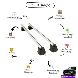 [tLA Mazda CX -5 II SUV 2017ɐݒ肳ꂽ̃[tbNNXo[ - Abv Bare Roof Rack Cross Bars Set for Mazda CX-5 II SUV 2017 - Up
