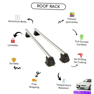 [tLA Alfa Romeo 159 2005-2011ɐݒ肳ꂽ̃[tbNNXo[ Bare Roof Rack Cross Bars Set for Alfa Romeo 159 2005 - 2011