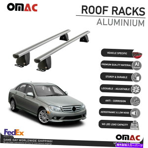 [tLA ZfXCNXZ_2008-2014̌Œ_NXo[[tbNLA[ Fixed Point Crossbar Roof Rack Carrier Rail For Mercedes C-Class Sedan 2008-2014
