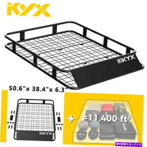 [tLA gbvו[tbNݕoXPbgLAz_[J[SUVgbNW[vjo[T Top Luggage Roof Rack Cargo Basket Carrier Holder Car SUV Truck Jeep Universal