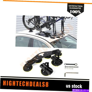 [tLA Ԃ̃gbv[tbNz]ԉ㎩]ԃLA2oCN]ԗp Car Top Roof Rack Suction Bicycle Rooftop Bike Rack Carrier For 2 Bike Bicycle