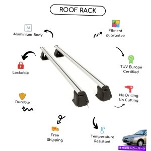 ���[�t�L�����A Kia Shuma Hatchback 1998-2004�ɐݒ肳�ꂽ���̃��[�t���b�N�N���X�o�[ Bare Roof Rack Cross Bars Set for Kia Shuma Hatchback 1998 - 2004�y���s�A���i�z
