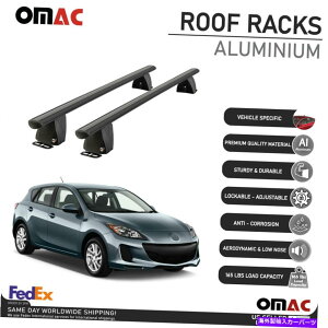 [tLA }c_E}c_3nb`obN2010-2013Œ|Cg[tbNNXo[[ubN Fits Mazda Mazda3 Hatchback 2010-2013 Fixed Point Roof Rack Cross Bar Rail Black