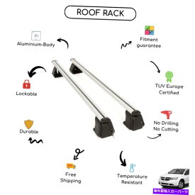 ルーフキャリア Dodge Journey 2009-2011に設定された裸のルーフラッククロスバー Bare Roof Rack Cross Bars Set for Dodge Journey 2009 - 2011