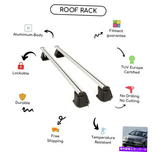 [tLA g^sNjbN~jo1996-2000pɐݒ肳ꂽ̃[tbNNXo[ Bare Roof Rack Cross Bars Set for Toyota Picnic Minivan 1996 - 2000