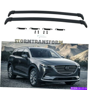 [tLA }c_̕čXgbNNXo[CX9 CX-9 2016-2022[tbN[bN\ubN US Stock Cross Bars for Mazda CX9 CX-9 2016-2022 Roof Rack Rails Lockable Black