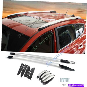 [tLA g^RAV4 2013-2018A~jEJ[o[[[tbNוLAg For Toyota Rav4 2013-2018 Aluminum Car Bars Rail Roof Rack Luggage Carrier Trims