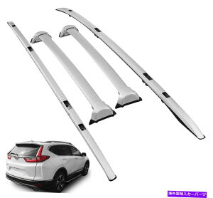 [tLA 4PCS[tbNTCh[ +z_CRV CR -V 2017-2021Vo[pNXo[ 4Pcs Roof Rack Side Rails + Cross Bars for Honda CRV CR-V 2017 - 2021 Silver