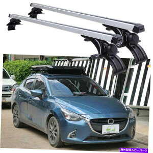 [tLA }c_2 4hA48 "122cmԃgbv[tbNNXo[ݎԍqЃA~jE For Mazda 2 4-Door 48" 122cm Car Top Roof Rack Cross Bar Cargo Carrier Aluminum