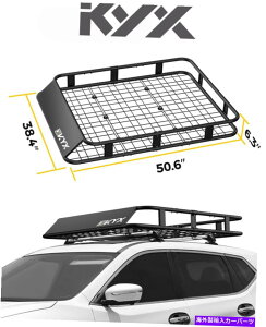 [tLA SUVוLAoXPbgz_[50.6 "̃jo[T[tbNGNXeVJ[S Universal Roof Rack Extension Cargo for SUV Luggage Carrier Basket Holder 50.6"