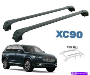 [tLA {{XC90 2021-2022[tbNNXo[ubNZbg For Volvo XC90 2021-2022 Roof Rack Cross Bars Black Set