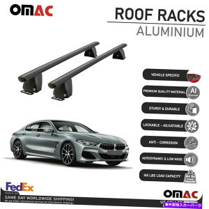 [tLA BMW 8V[YON[y2019-2022Œ|Cg[tbN[NXo[AluB Fits BMW 8 Series Gran Coupe 2019-2022 Fixed Point Roof Rack Rail Cross Bar Alu.