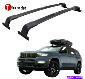 [tLA W[vɂ҂̃[tbNNXo[2021 2022ij Roof Rack Cross Bars fit for Jeep Grand Cherokee L 2021 2022(Black)