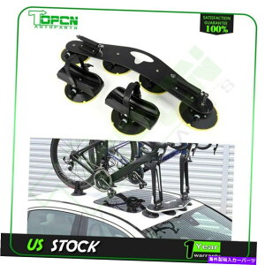 [tLA jo[T2oCNzݕgbv[tbNNCbNCXg[A~jEݕ Universal 2Bike Suction Cargo top Roof Rack Quick Installation aluminum Cargo