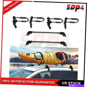 [tLA 4PCSJ[gbvJbNbN+2xNXo[[tbN10-2018tHNX[QVWeBOA 4Pcs Car Top Kayak Rack+2x Cross Bar Roof Rack For 10-2018 Volkswagen VW Tiguan
