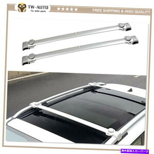 [tLA 2PCSA~jENXo[Jeep Renegade 2015-2020ɃtBbgNXo[[t[bN 2Pcs Aluminum Cross Bars Crossbar Roof Rail Rack Fit for Jeep Renegade 2015-2020
