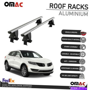 [tLA J[MKX 2016-2018pVo[X[Ygbv[tbNNXo[וLA Silver Smooth Top Roof Rack Cross Bar Luggage Carrier For Lincoln MKX 2016-2018