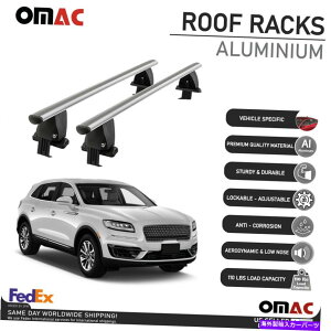 ���[�t�L�����A �����J�[���m�[�`���X�̂��߂̃V���o�[�X���[�Y���[�t���b�N�N���X�o�[�ו��L�����A2019-2022 Silver Smooth Roof Rack Cross Bar Luggage Carrier For Lincoln Nautilus 2019-2022�y���s�A���i�z