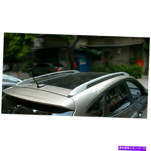 [tLA 13-20̎OHAEg_[Vo[fR[Vp̃[tbNTCh[bNbN Roof Rack Side Rails Bars Racks for 13-20 Mitsubishi Outlander Silver Decoration