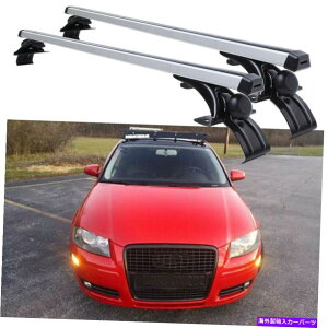 [tLA AEfBA3 A4nb`SA~jE48 "J[gbv[tbNNXo[ݕ^ԗp For Audi A3 A4 Hatchwagon Aluminum 48" Car Top Roof Rack Cross Bar Cargo Carrier