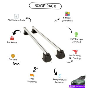 [tLA At@I166 1998-2007ɃZbgꂽ̃[tbNNXo[ Bare Roof Rack Cross Bars Set for Alfa Romeo 166 1998 - 2007