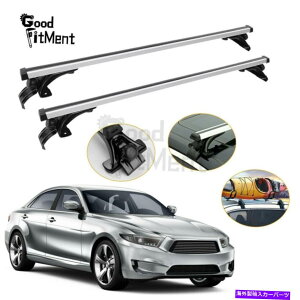 ���[�t�L�����A 2x�J�[�g�b�v���[�t���b�N�N���X�o�[�ו��L�����A�A���~�j�E���N���X�o�[�L�b�g���j�o�[�T�� 2X Car Top Roof Rack Cross Bars Luggage Carrier Aluminum Crossbar Kits Universal�y���s�A���i�z