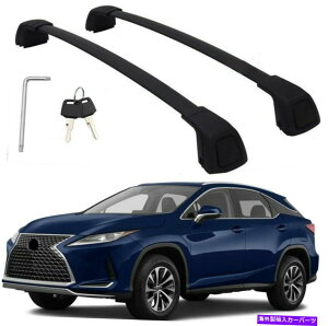 ���[�t�L�����A 2p Lexus RX RX350 2016-2023���[�t���b�N���[���N���X�o�[�ו��L�����A 2P black for Lexus RX RX350 2016-2023 Roof Rack Rail Cross bar luggage carrier�y���s�A���i�z