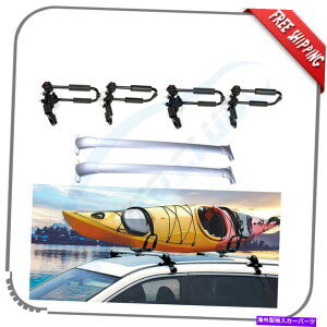 [tLA 2013-2019̃Vo[NXo[YpXt@C_[[tbN+JbNT[t{[hbN Silver Cross Bar For 2013-2019 Nissan Pathfinder Roof Rack+Kayak Surf Board Rack