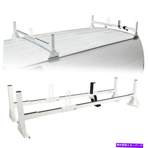 [tLA 2o[o[t}EgtTCỸ_[bNtH[hV{[GNXvXGMCToi 2 Bar Van Roof Mount Full Size Ladder Rack For Ford Chevy Express GMC Savana