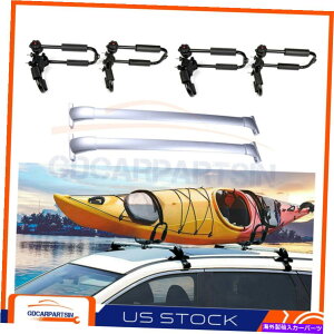 [tLA 2013-19YpXt@C_[[tbNNXo[Vo[+JbNbNwr[f[eB Fits 2013-19 Nissan Pathfinder Roof Rack Cross Bars Silver+Kayak Rack Heavy Duty