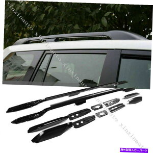 [tLA g^vhFJ150 2010-2021ubNp̃[tbN[TChוLAo[ Roof Rack Rail Side Luggage Carrier Bars For Toyota Prado FJ150 2010- 2021 Black