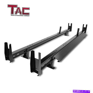 ���[�t�L�����A TAC 2�o�[�̓��_�[���b�N600�|���h�e�ʉJ�̍a�Ȃ��̒����\�ȃX�g�b�p�[ TAC 2 Bars Ladder Rack 600 LBS Capacity Adjustable Stopper without Rain Gutter�y���s�A���i�z