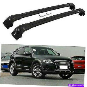 ルーフキャリア 2PCアウディQ7 2006-2015ロック可能なルーフレックキャリアクロスバークロスバーに適しています 2Pc Fit for Audi Q7 2006-2015 Lockable Roof Rail Rack Carrier Cross Bar Crossbar