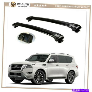 ���[�t�L�����A 2PCS���b�N�\�ȃ��[�t���[�����b�N�N���X�o�[�N���X�o�[�͓��Y�A���}�_2017-2021�ɓK�����܂� 2Pcs Lockable Roof Rail Rack Cross Bars Crossbar Fit for Nissan Armada 2017-2021�y���s�A���i�z